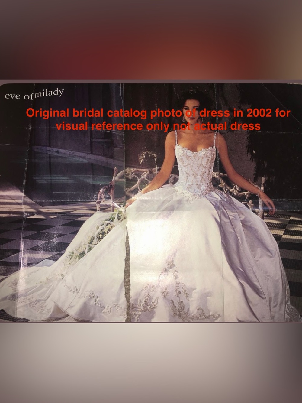 Vintage 2002 Eve of Milady Style 4117 Wedding Gown. Size 12 unaltered - Picture 14 of 14